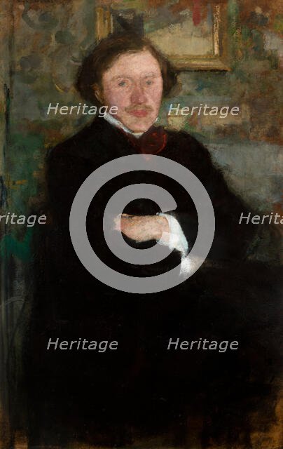 Portrait of the Pianist Prof. Antoni Dieth, 1908. Creator: Olga Boznanska.