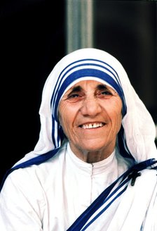 Agres Gonxa Bojaxhiu, Mother Teresa, called 'Teresa' ((1910-1997), Nobel Peace Prize 1979, photo …