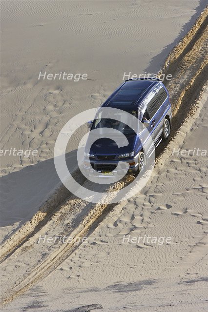 Mitsubishi Delica Space Gear V6 1996 in sand dunes New South Wales Australia Artist: Unknown.