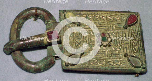 Visigothic Belt-Buckle, 6th century.