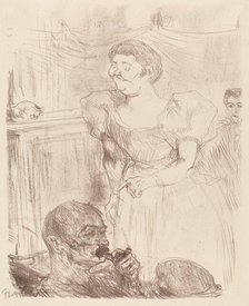 Di Ti Fellow - Englishmen at the Cafe-Concert (Di Ti Fellow - Anglaise au Café-Concert), 1898. Creator: Henri de Toulouse-Lautrec.