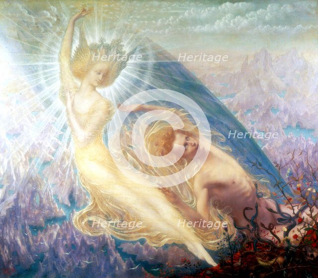 'The Angel of Splendours', 1894. Creator: Jean Delville.