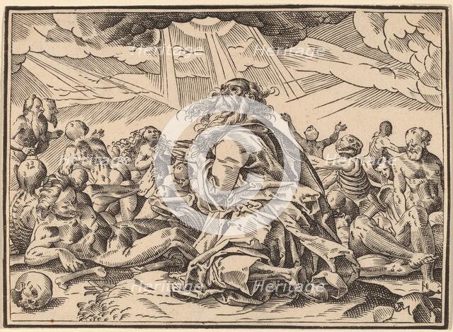 Christ Tells His Disciples of the Last Judgment, published 1630. Creator: Christoph Maurer.
