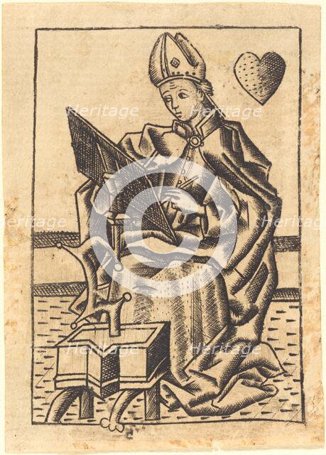 Saint Augustine, c. 1450/1460. Creator: Master with the Banderoles.