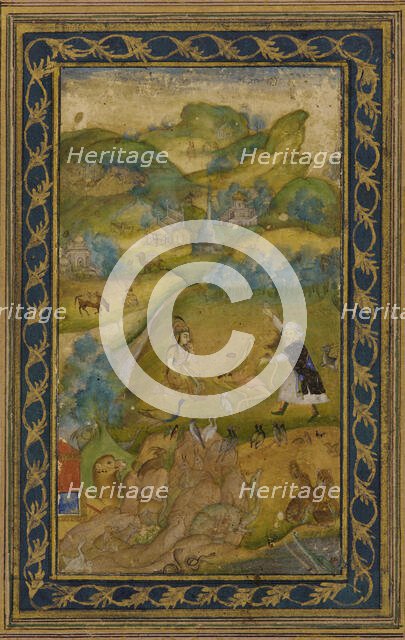 Layla and Majnun, Mughal dynasty, 17th century. Creator: Unknown.