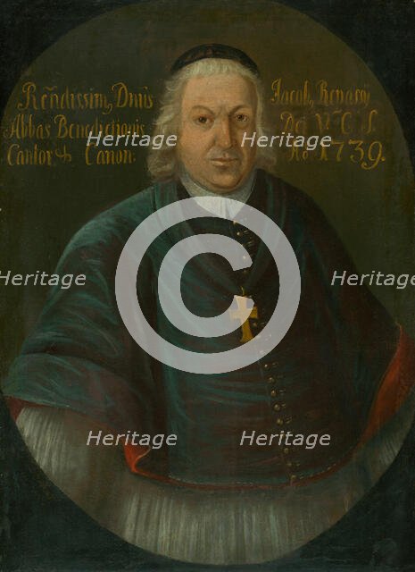 Jakub Jozef Repassy, Canon and Titular Abbot of Spis, 1739. Creator: Ján Gottlieb Kramer.