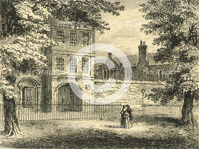 'The Charterhouse, from the Square', c1872. Creator: Unknown.