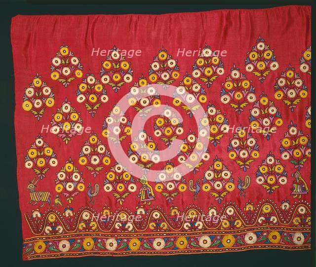 Panel for a Skirt (Ghagra), late 1800s or early 1900s. Creator: Unknown.