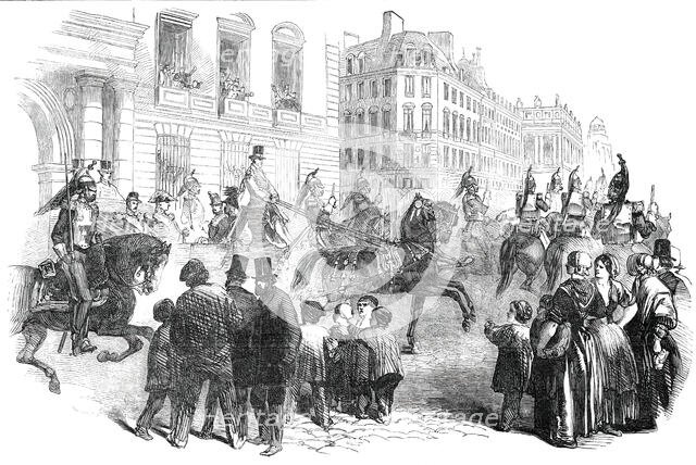 Visit of the President Louis Napoleon to the Garrison of Paris, 1850. Creator: Unknown.