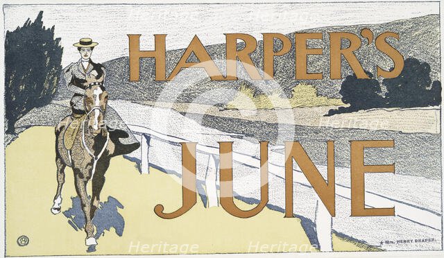 Harper's June, c1890 - 1907. Creator: Edward Penfield.