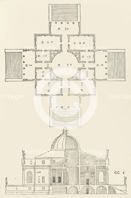 I quattro libri dell'architettura di Andrea Palladio, 1570. Creators: Christoph Krieger, Johann Chrieger.