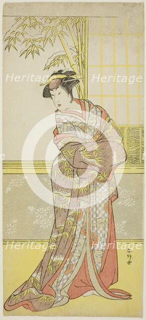 The Actor Sanogawa Ichimatsu III in a Female Role, Possibly Masago Gozen in the Play..., c. 1788. Creator: Katsukawa Shunko.