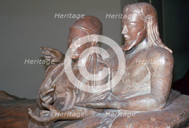 Etruscan sarcophagus of a couple, 6th century BC. Artist: Unknown
