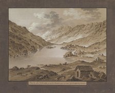 View of Oberalp Lake, late 18th-19th century. Creator: Xaver Triner.