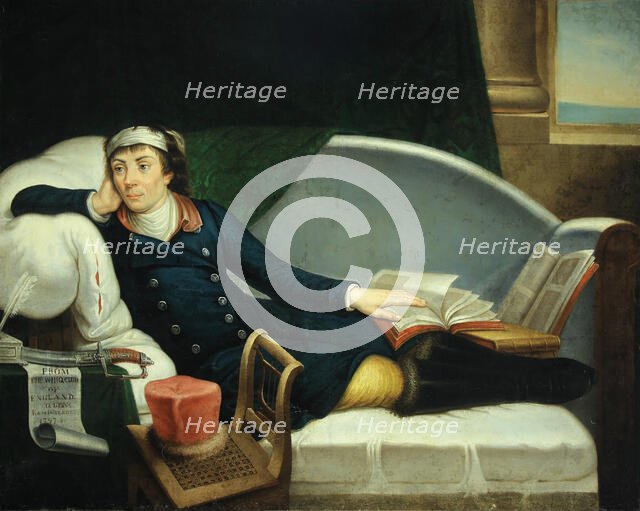 Portrait of Tadeusz Kosciuszko (1746-1817), with a saber gifted by the Whigs, Between 1807 and 1830. Creator: Cosway, Richard, (after) (1742-1821).