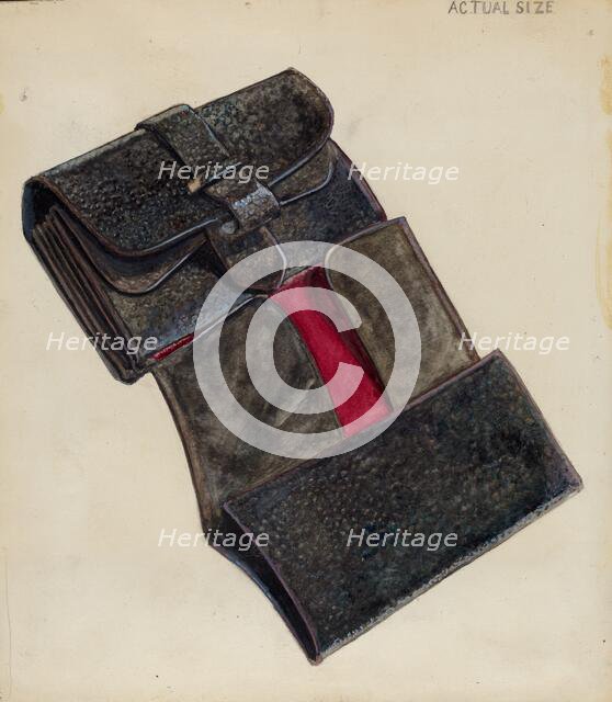 Wallet, c. 1936. Creator: Thomas Holloway.