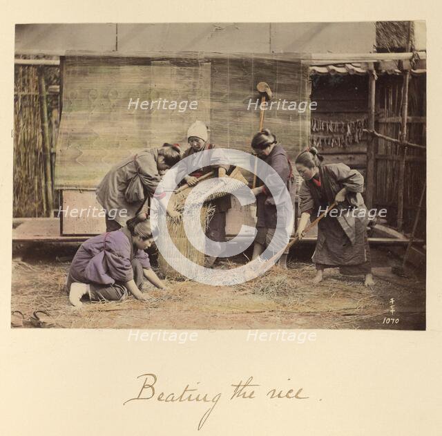 Beating the Rice, about 1873-1883. Creator: Shinichi Suzuki I.