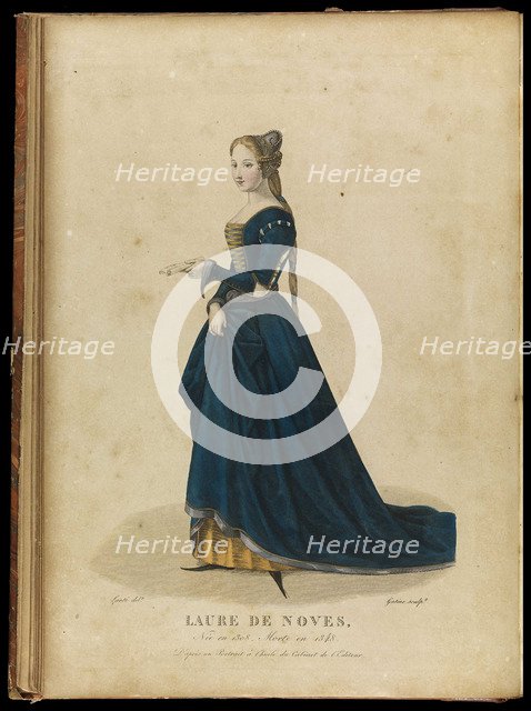 Laura de Noves (1310-1348), Late 18th cent.. Artist: Gatine, Georges Jacques (1773-1831)