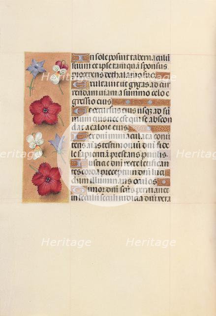 Hours of Queen Isabella the Catholic, Queen of Spain: Fol. 101v, c. 1500. Creator: Master of the First Prayerbook of Maximillian (Flemish, c. 1444-1519); Associates, and.