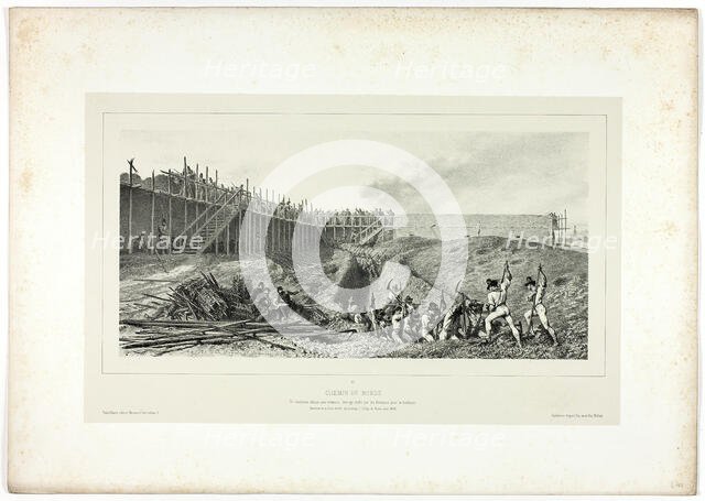 Round Way, from Souvenirs d’Italie: Expédition de Rome, 1859. Creator: Auguste Raffet.