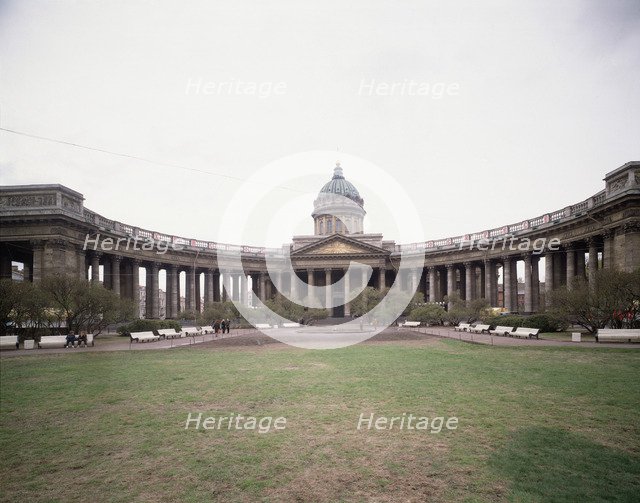 The Kazan Cathedral in Saint Petersburg, 1800-1811. Artist: Voronikhin, Andrei Nikiforovich (1759-1814)