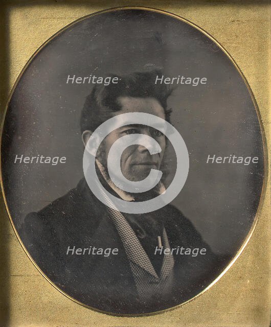 Man with Chinstrap Beard, 1840s. Creator: John Plumbe.