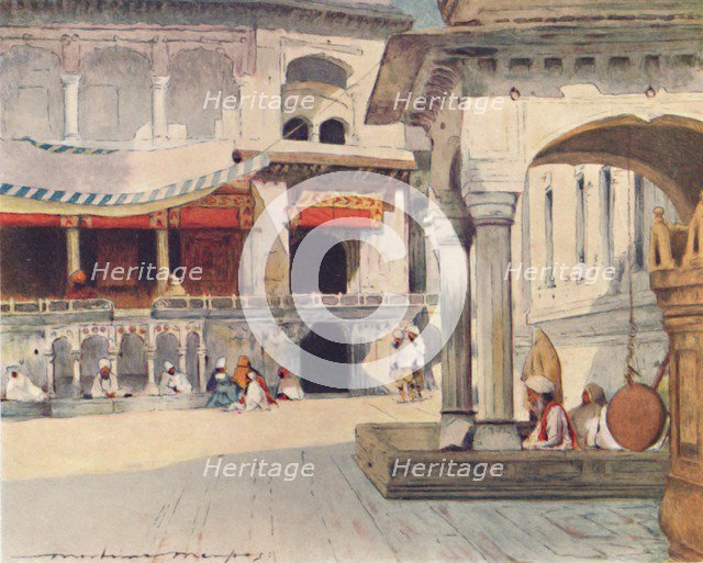 'In the Temple of Amritsar', 1905. Artist: Mortimer Luddington Menpes.