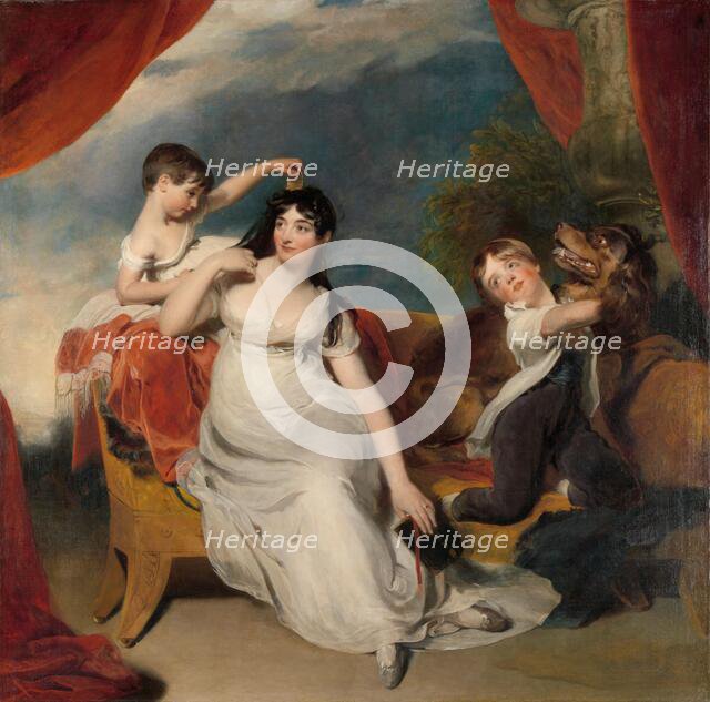 Maria Mathilda Bingham with Two of her Children, c.1810-c.1818. Creator: Thomas Lawrence.