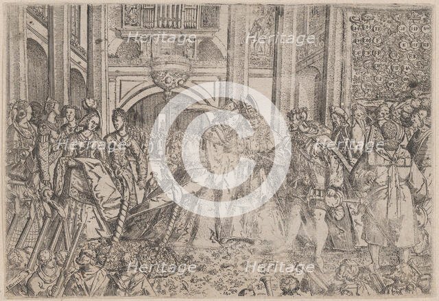 A princely wedding performed by a bishop, late 16th century., late 16th century. Creator: Anon.
