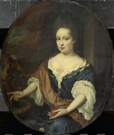 Judith Allijn (d 1702), Wife of Harmen Lijnslager, 1699. Creator: Johannes van Haensbergen.