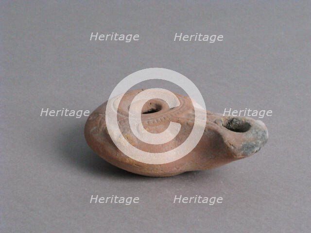Oil Lamp, Coptic, 4th-7th century. Creator: Unknown.