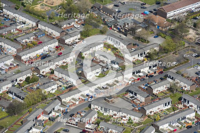 Housing in Runcorn at Halton Brook, Halton, Cheshire, 2021. Creator: Damian Grady.