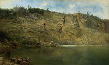 The Iron Mine, Port Henry, New York, ca. 1862. Creator: Homer Dodge Martin.