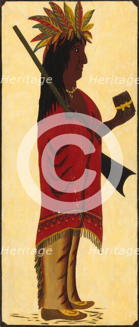 Indian Tobacco Shop Sign [reverse, Indian facing right], second half 19th century. Creator: Unknown.