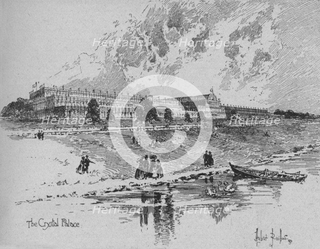 'The Crystal Palace in Hyde Park, London, 1851', 1891. Artist: Herbert Railton.