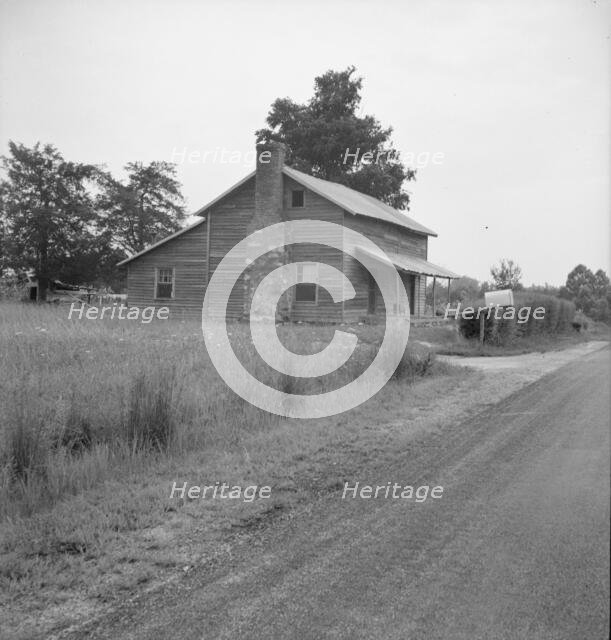 Tobacco sharecropper's house...Whitfield family, near Gordonton, North Carolina, 1939. Creator: Dorothea Lange.