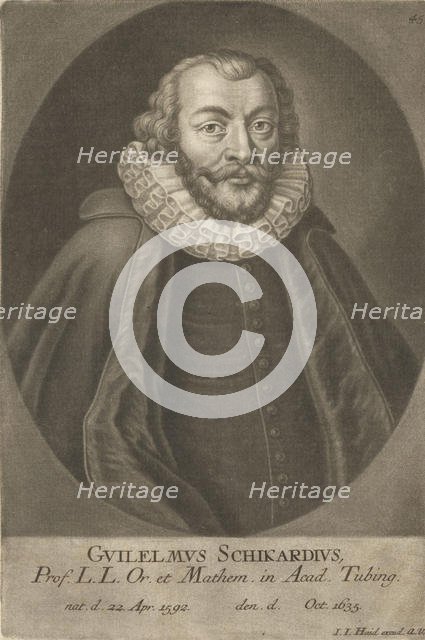 Portrait of Wilhelm Schickard (1592-1635). Creator: Anonymous.