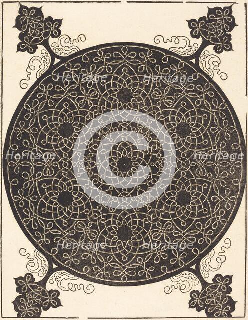 The Sixth Knot (combining seven small systems of knots with black centers), probably 1506/1507. Creator: Albrecht Durer.