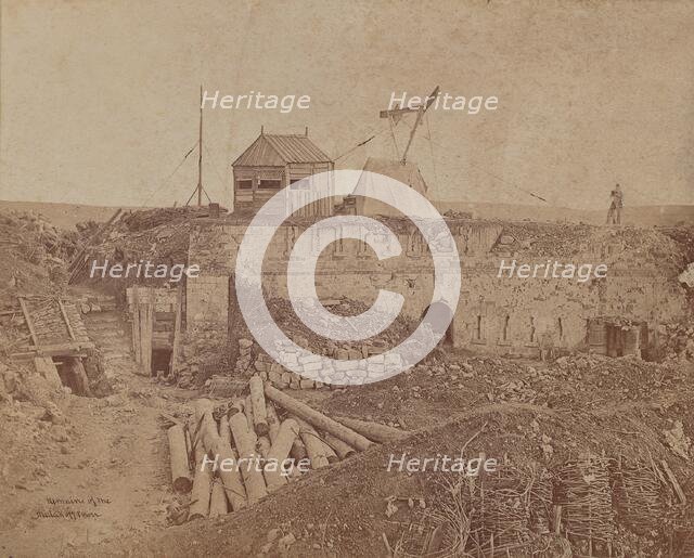 Remains of the Malakoff Tower, 1855-1856. Creator: James Robertson.
