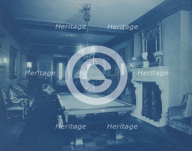Mary Scott Townsend House, Wash., D.C.: Billiard room, c1910. Creator: Frances Benjamin Johnston.