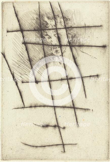 Whistler with the White Lock, 1879. Creator: James Abbott McNeill Whistler.