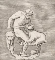 Hercules and Cerberus, published ca. 1599-1622., published ca. 1599-1622. Creator: Anon.