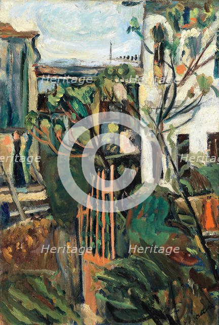 House near Paris (Maison aux environs de Paris), 1918. Artist: Soutine, Chaim (1893-1943)