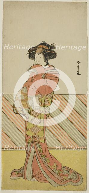 The Actor Segawa Kikunojo III in an Unidentified Role, Japan, c. 1778. Creator: Shunsho.