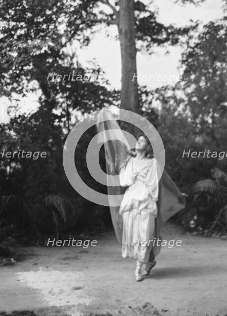 Scene from Sanctuary, A Bird Masque, by Percy MacKaye...Meriden Bird Club...New Hampshire, 1913. Creator: Arnold Genthe.
