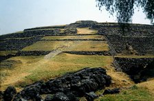 Cuicuilco circular pyramids built 600 years AD, then the year 400 AD were buried by the eruption …