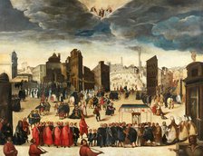 The procession celebrating the consecration of the Insigne Collegiata di Santa Maria, Oct 23, 1611. Creator: Gregori, Antonio (Antonio di Taddeo) (1583-1646).