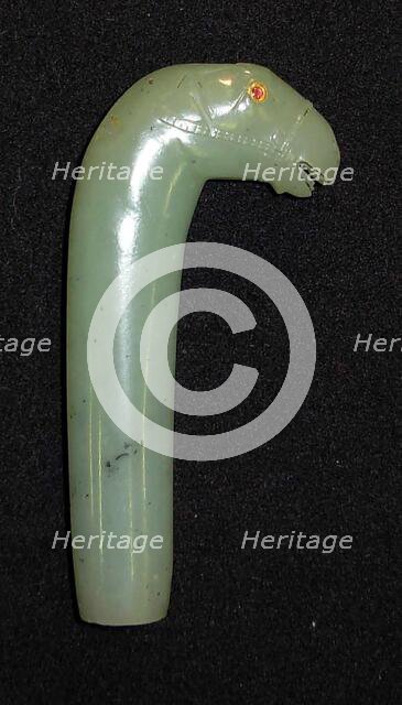 Knife Hilt with Horse-Head Pommel, , 18th century. Creator: Unknown.