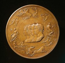 Waterloo Medallion (image 2 of 2), designed c.1817-1850. Creator: Benedetto Pistrucci.