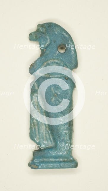 Amulet of the God Hapy (one of the four Sons of Horus), Egypt, Third Intermediate Period... Creator: Unknown.